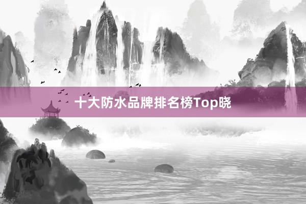 十大防水品牌排名榜Top晓
